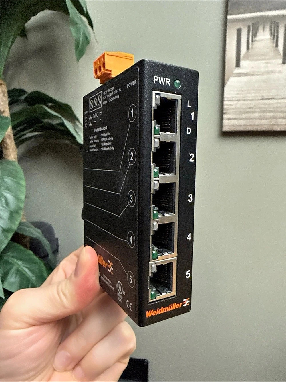 New Weidmuller Ie-Sw5-Eco 10/100Mbps Mini Ethernet Switch Industrial Automation